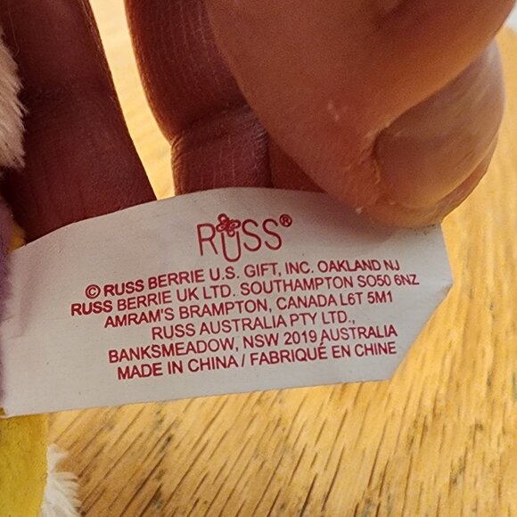 RUSS Easter Bunny Plushie Stuffed Animal Toy - Picture 7 of 11